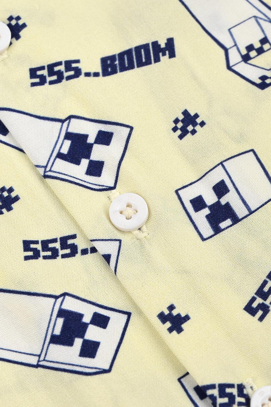 Boys Linen Viscose Nightwear - Light Yellow