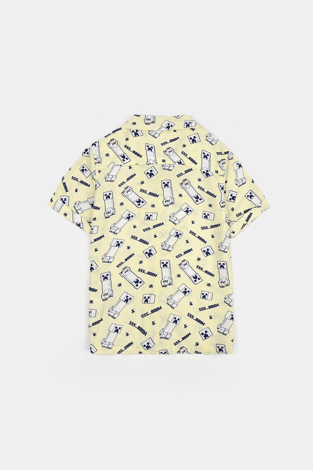 Boys Linen Viscose Nightwear - Light Yellow