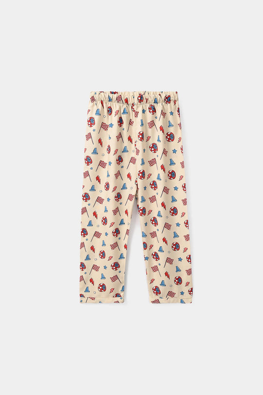 Boys Linen Viscose Nightwear - Grand Prix - Beige