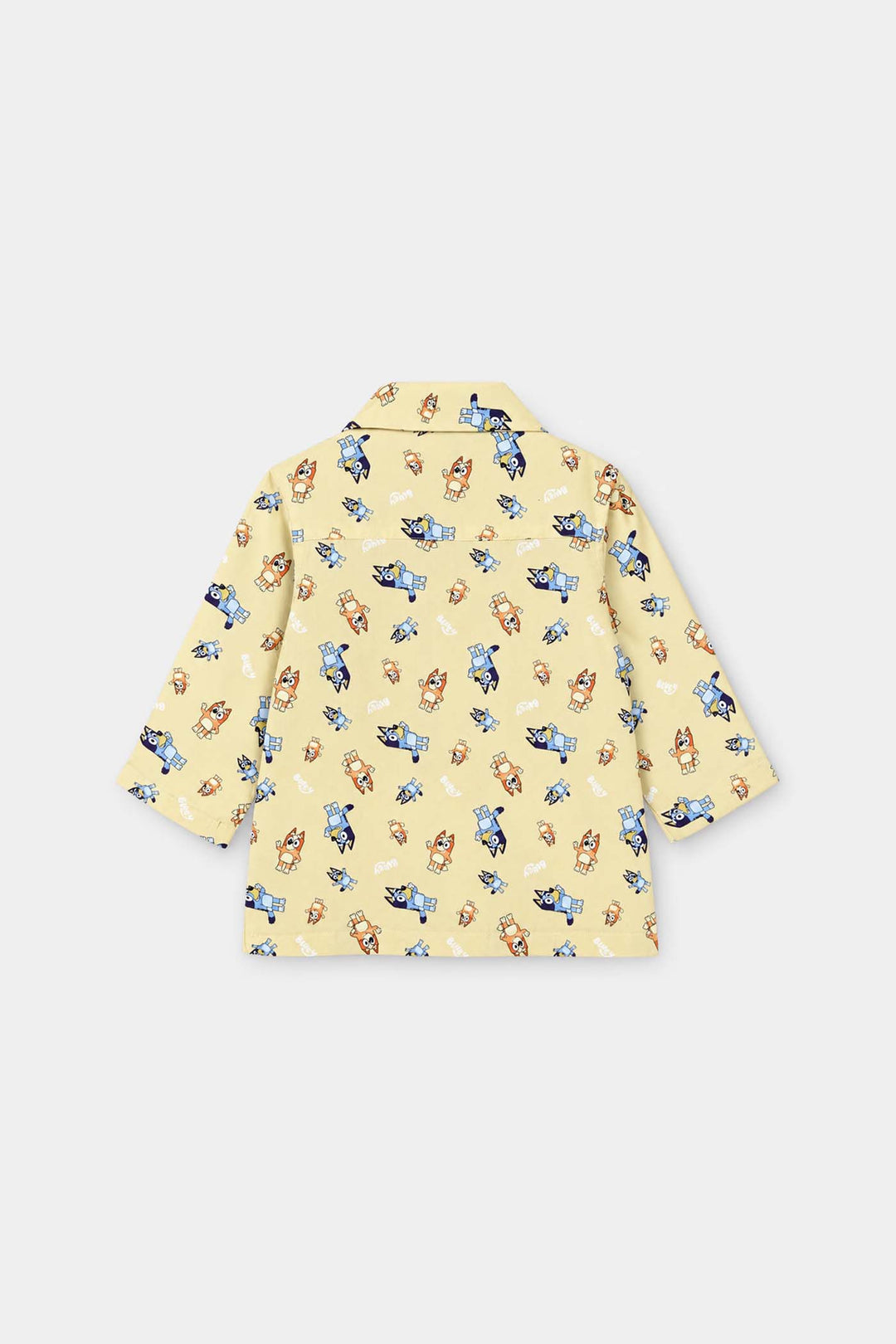 Infant Boys Linen Viscose Nightwear-Bluey-Yellow