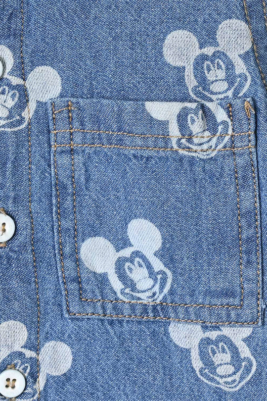 Infant Boys Tensile Denim Suit Character-BLUE