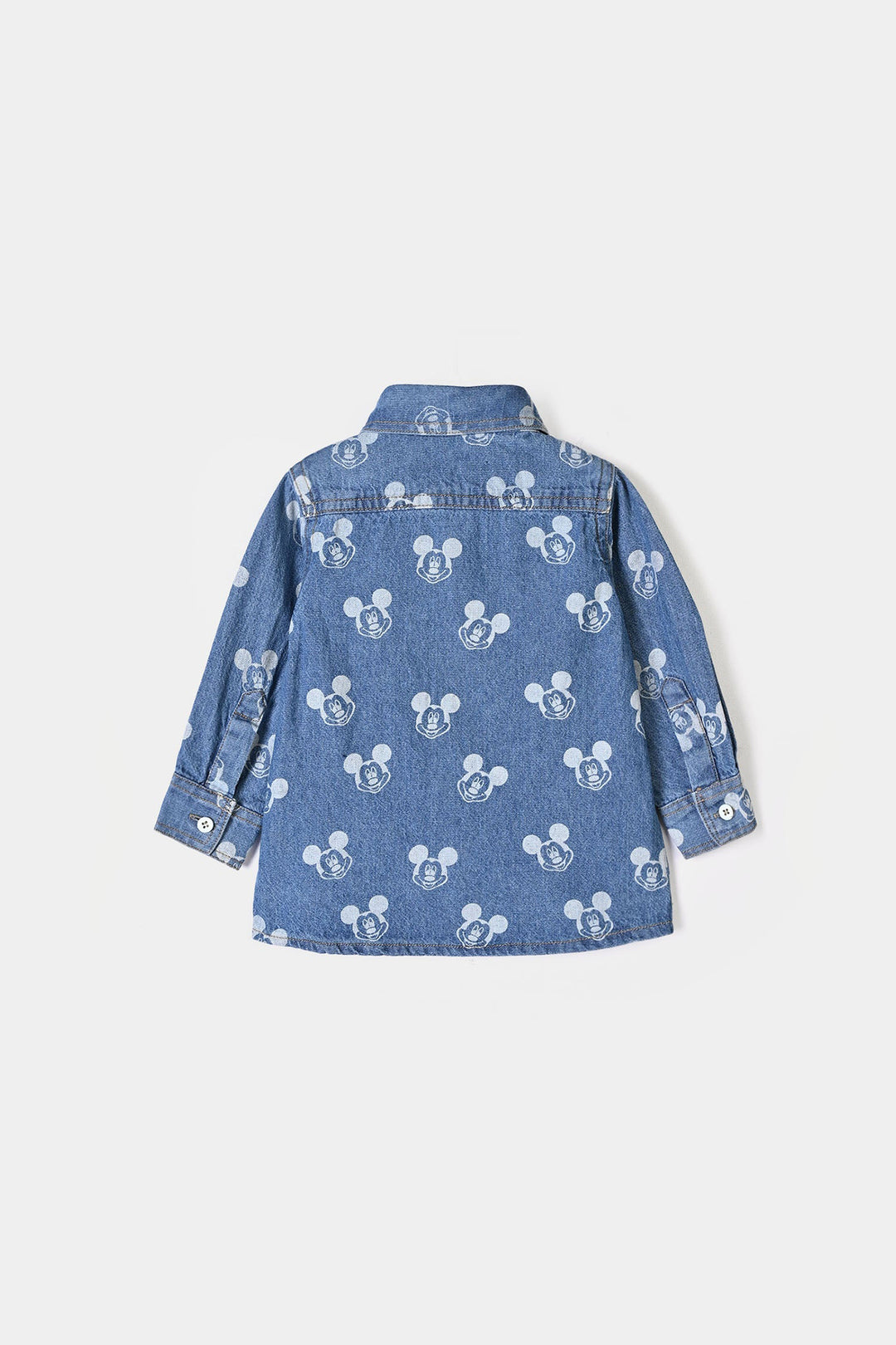 Infant Boys Tensile Denim Suit Character-BLUE