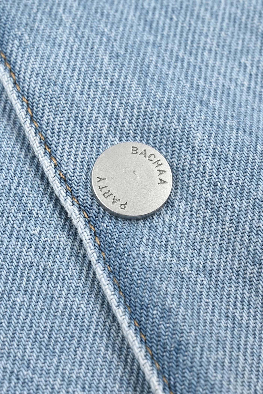 Boys Denim Rigid Jacket LOOK LIKE DADDY - Mid Blue
