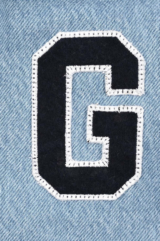 Boys Denim Rigid Jacket LOOK LIKE DADDY - Mid Blue