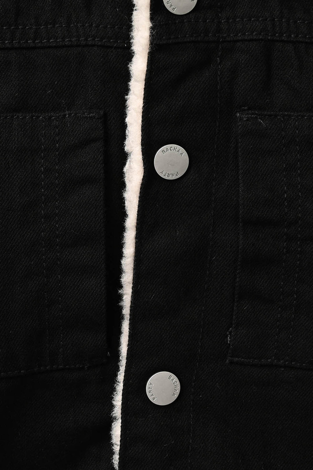 Infant Boys Denim Rigid jacket Sherpa - Black