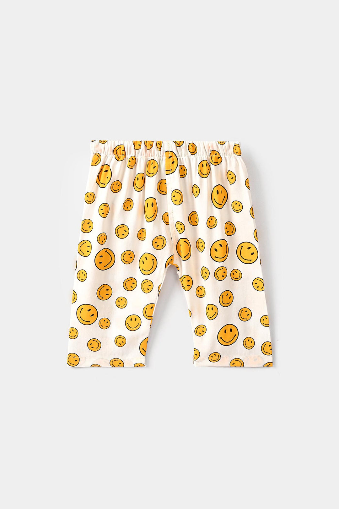 Infant Boys Cotton Nightwear-Smiley-Off.White