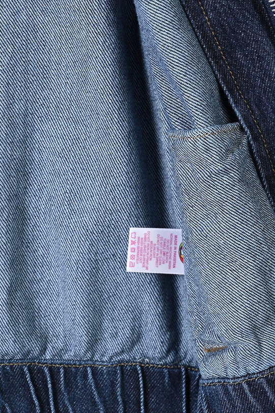 Boys Denim rigid Jacket - DARK BLUE