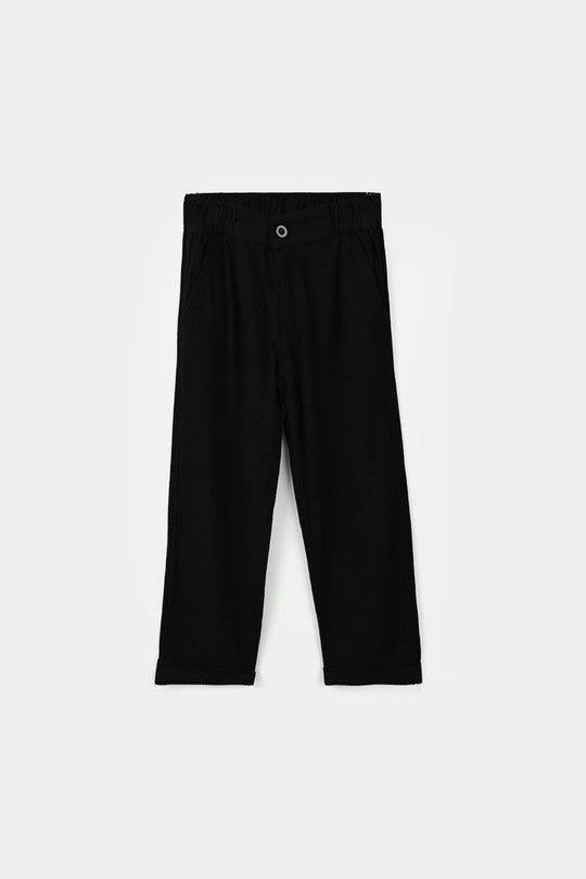 Boys Jacquard Woven Suit - BLACK