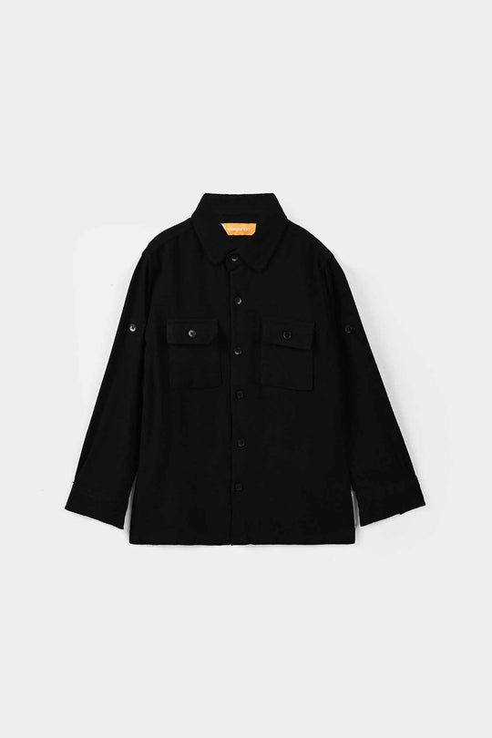 Boys Jacquard Woven Suit - BLACK