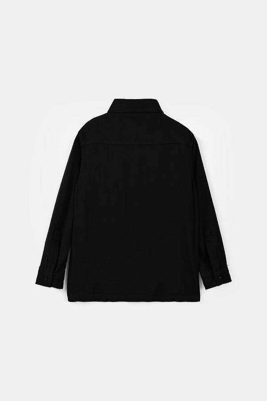 Boys Jacquard Woven Suit - BLACK