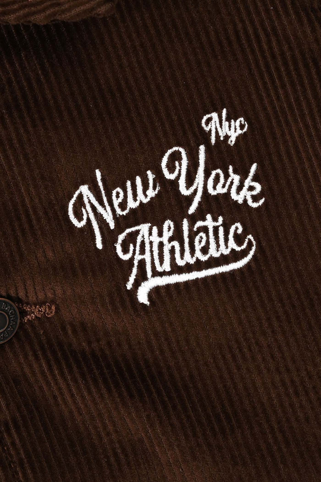 Boys Corduroy Jacket Athletic-BROWN