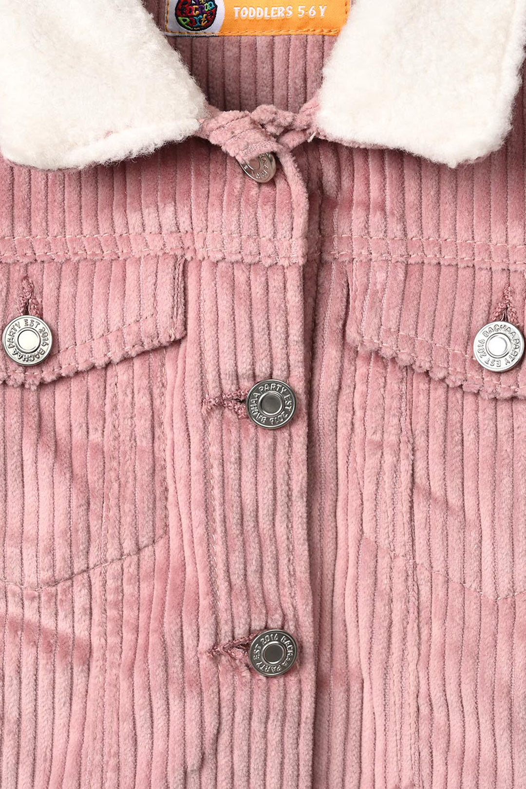 Girls Corduroy Jacket Pink