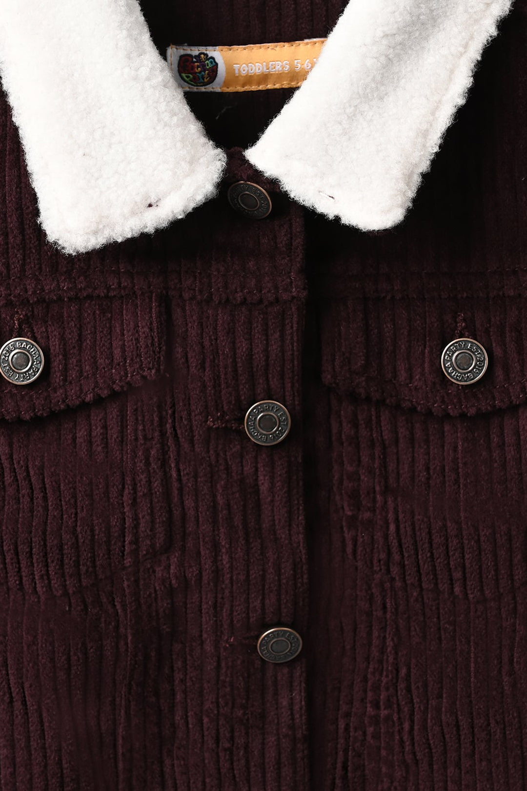 Girls Corduroy Jacket Brown