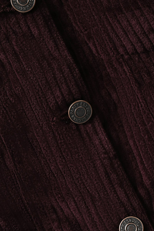 Girls Corduroy Jacket Brown