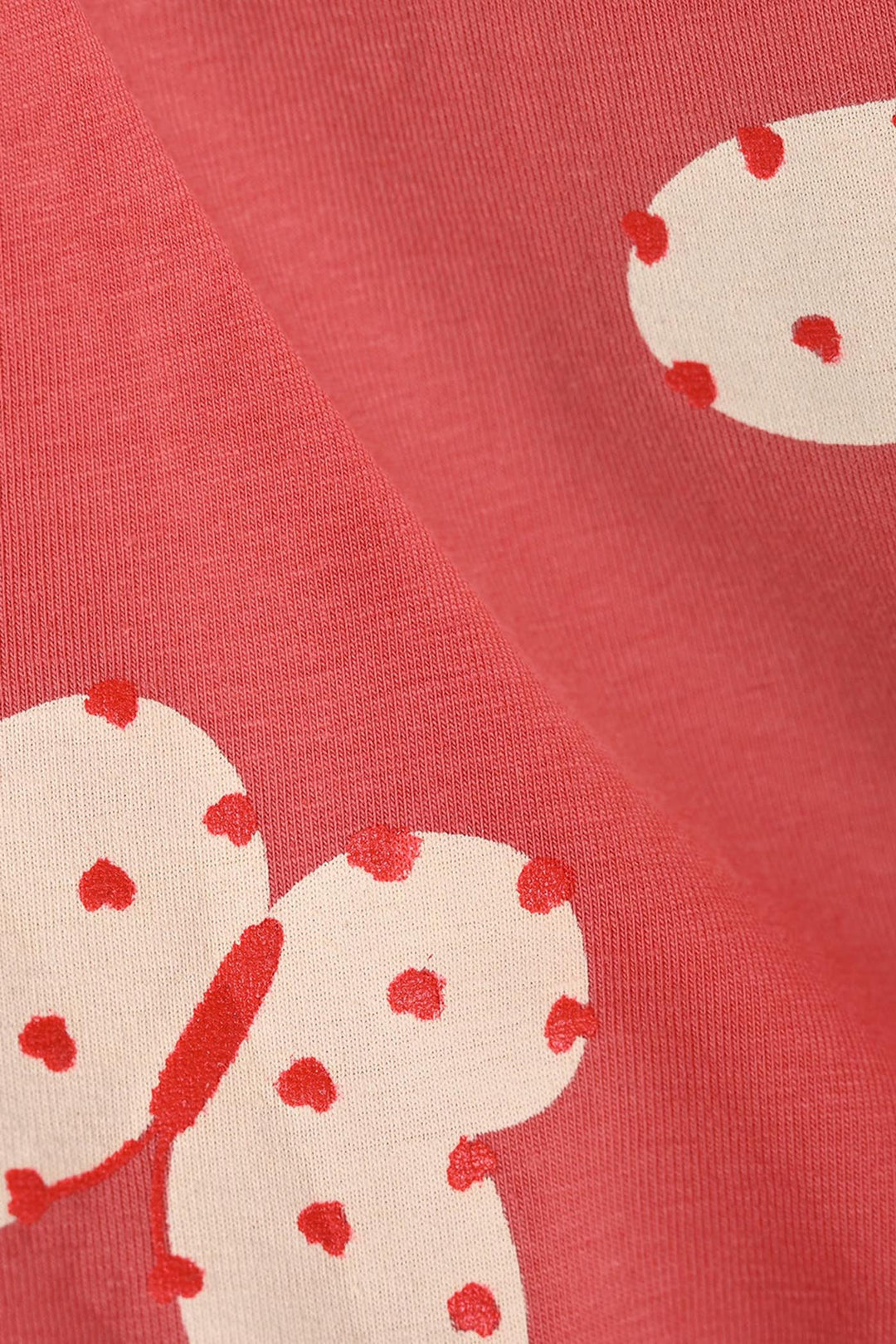 Girls Cotton Jersey Tee Butterfly Hearts-Pink