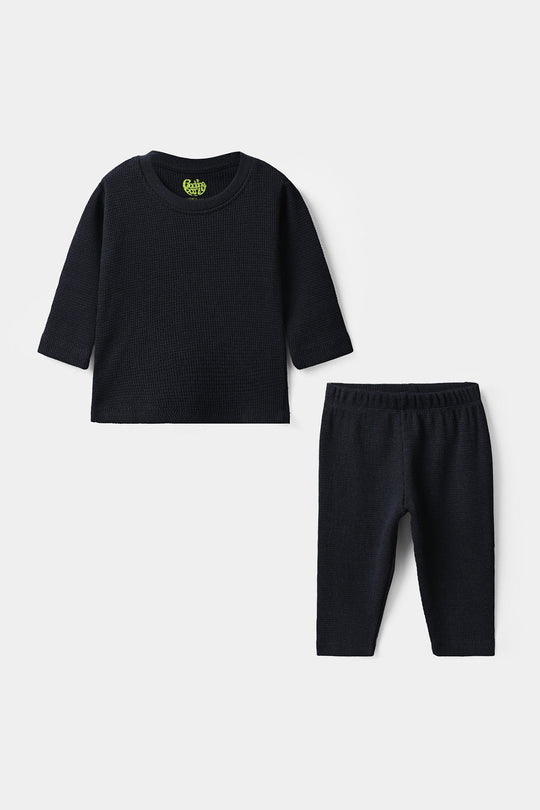 Infant Boys Thermal Inner Suit Navy