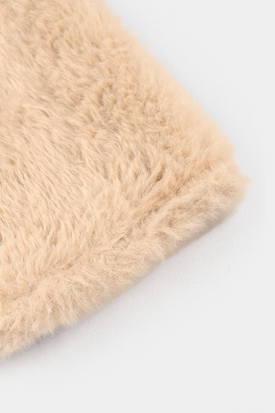 Girls Sherpa Bolero Snow - Light Brown