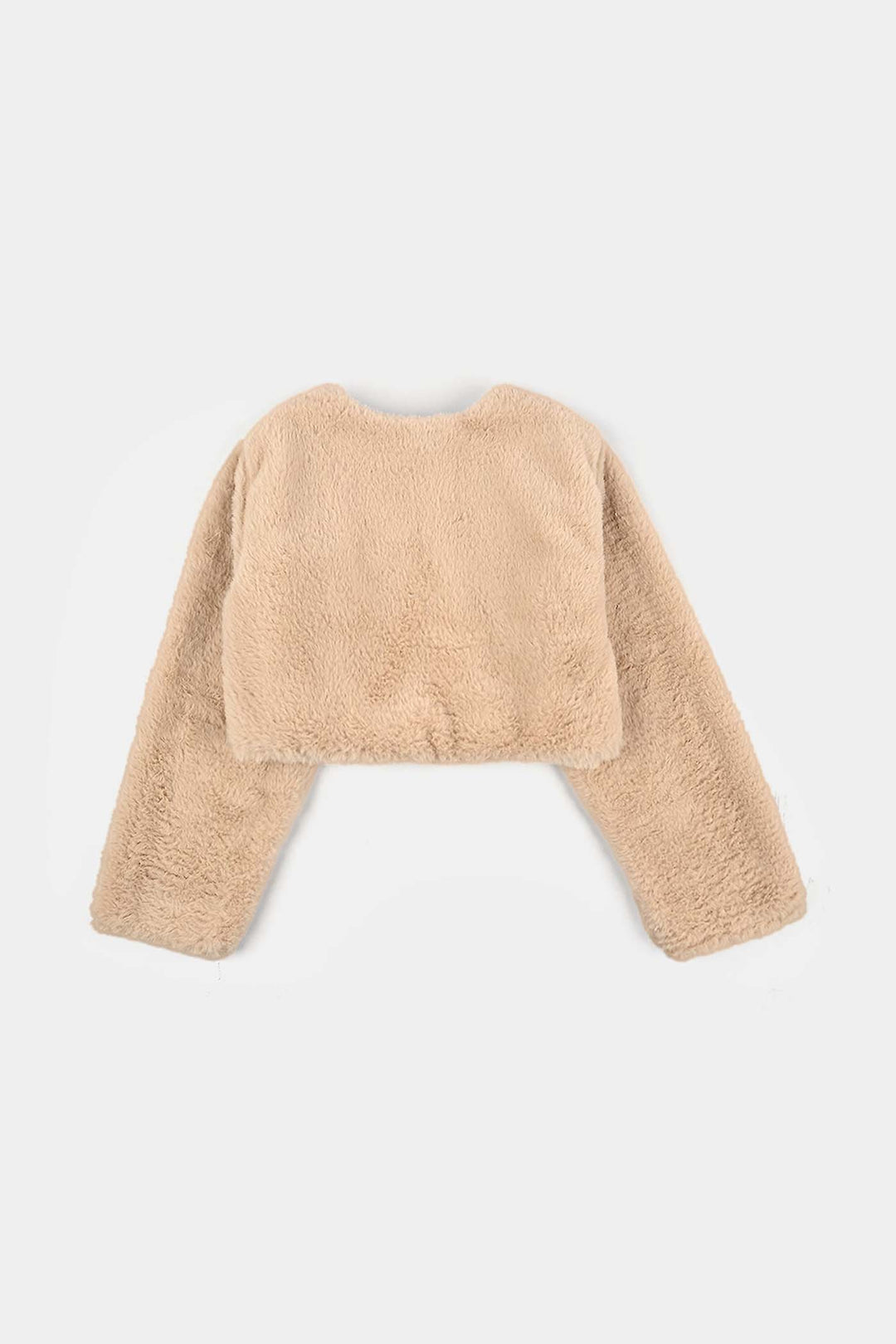 Girls Sherpa Bolero Snow - Light Brown