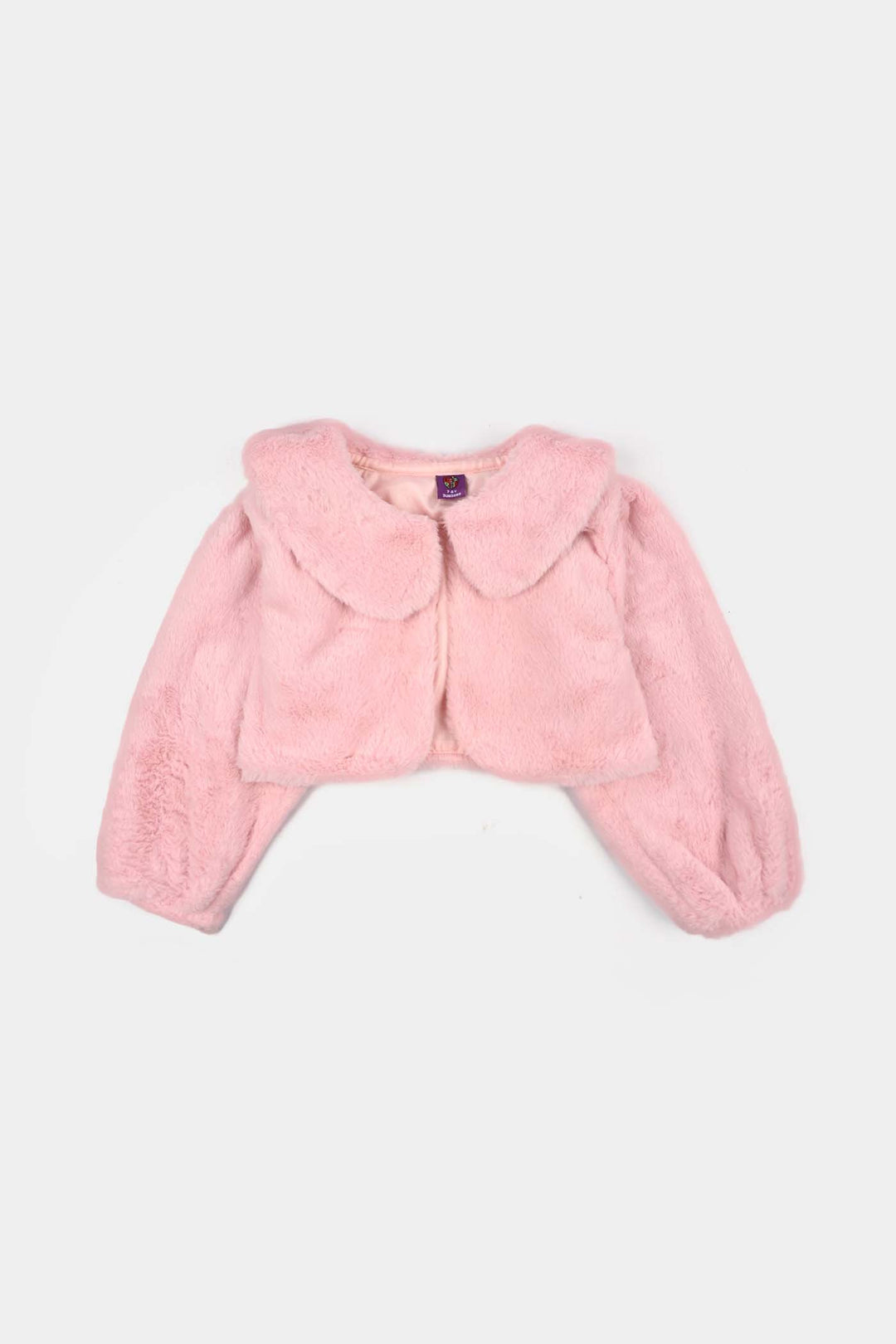 Girls Sherpa Bolero Winter Vibes (Pink)