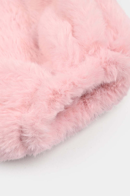 Girls Sherpa Bolero Winter Vibes (Pink)