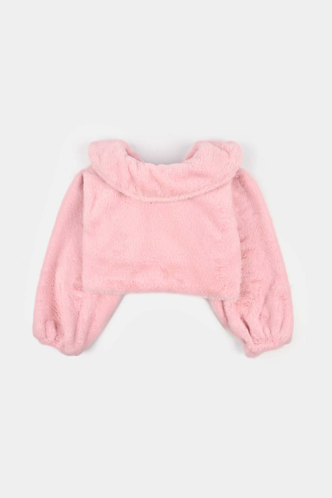 Girls Sherpa Bolero Winter Vibes (Pink)