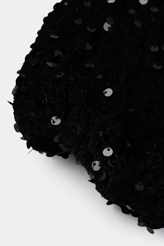 Girls Velvet Bolero Winter Grace (Black)