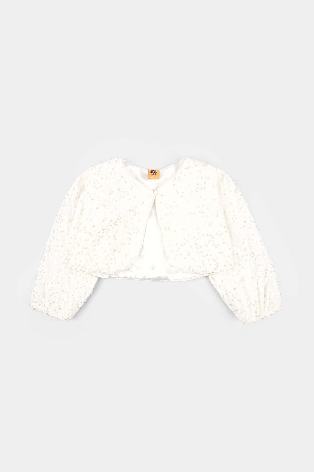 Girls Velvet Bolero Winter Grace (White)