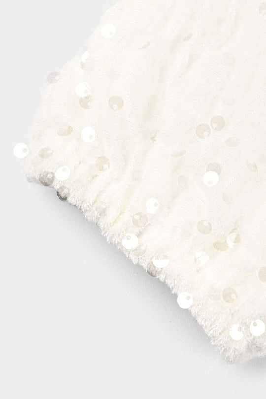 Girls Velvet Bolero Winter Grace (White)