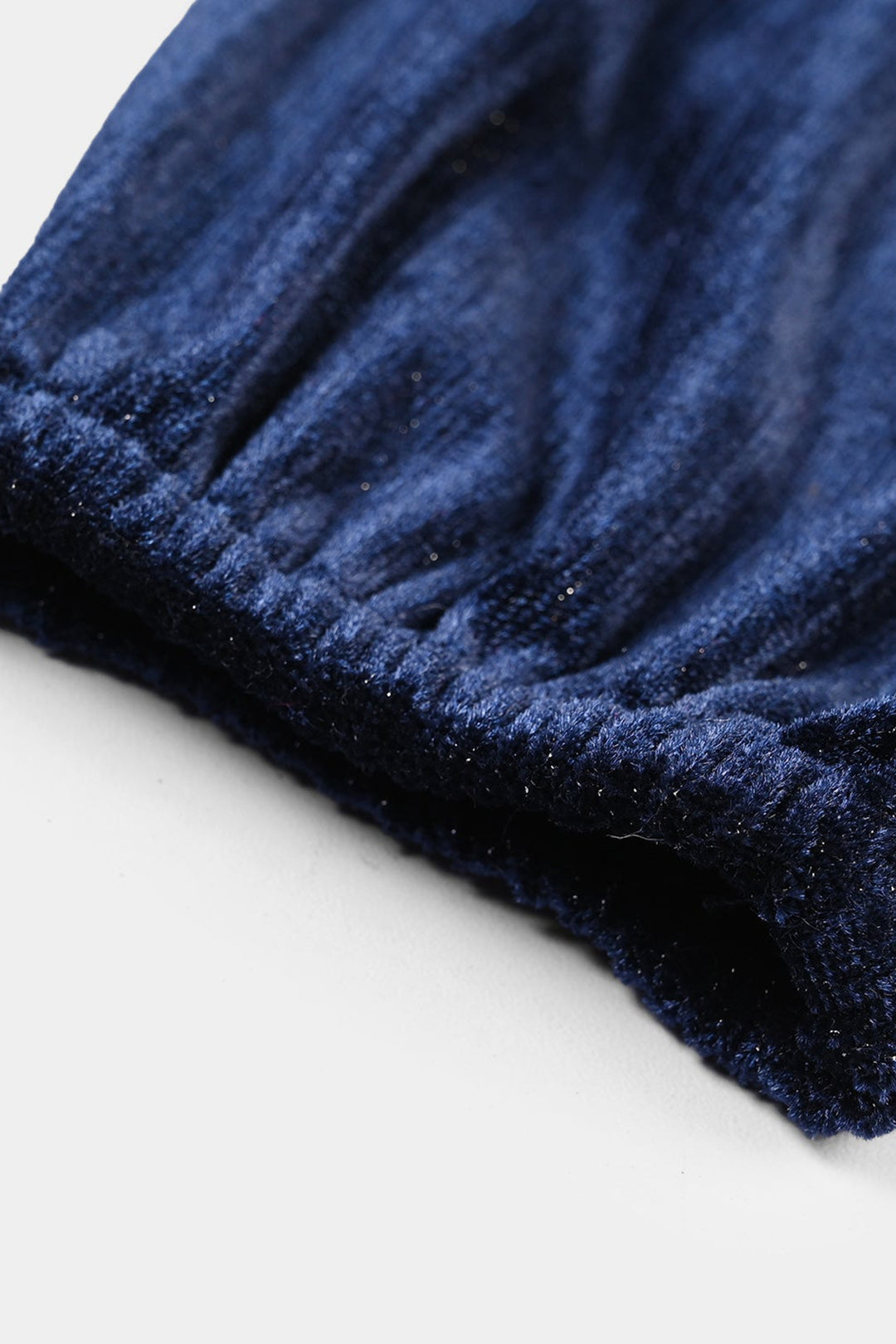 Girls Velvet Bolero Frill-Navy Blue