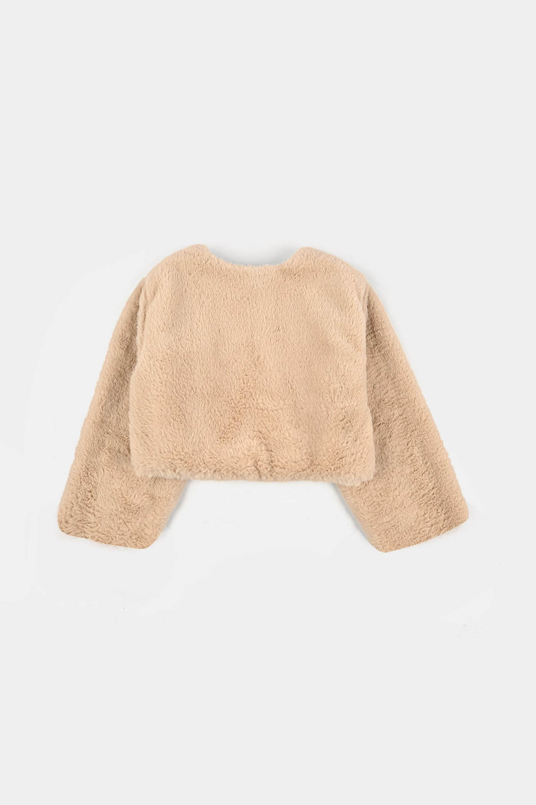 Infant Girls Sherpa Bolero Snow - Light Brown