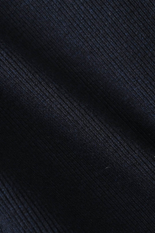 Boys 2x1 Rib Turtle Neck Navy