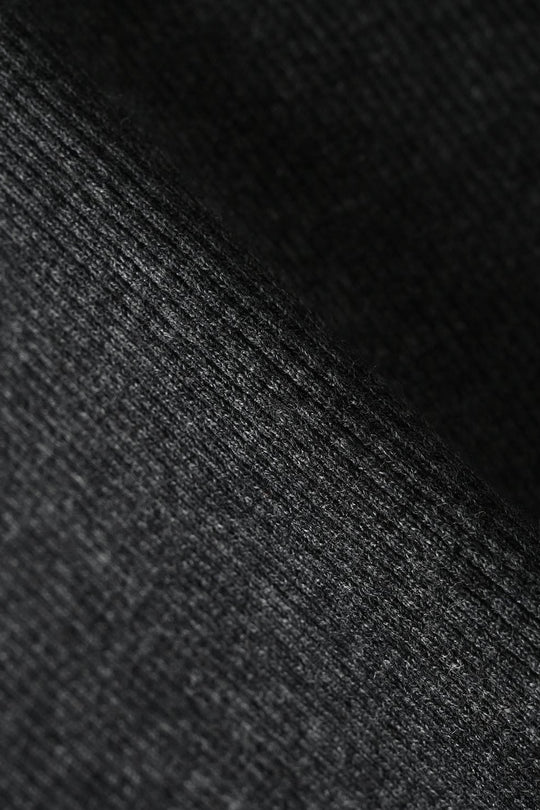 Boys 2x1 Rib Turtle Neck Charcoal
