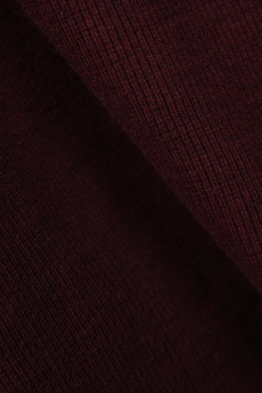 Boys 2x1 Rib Turtle Neck RED