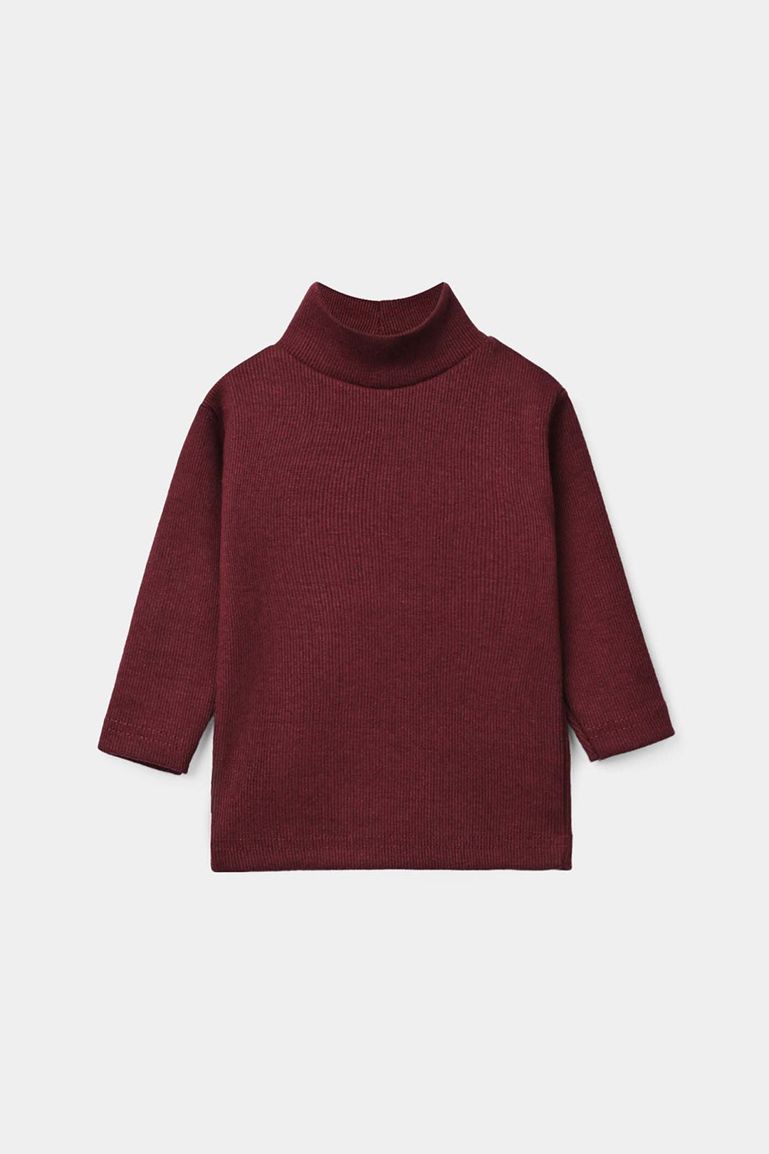 Infant Girls 2x1 Rib Turtle Neck - RED
