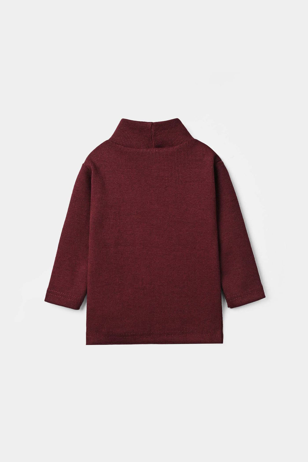 Infant Girls 2x1 Rib Turtle Neck - RED