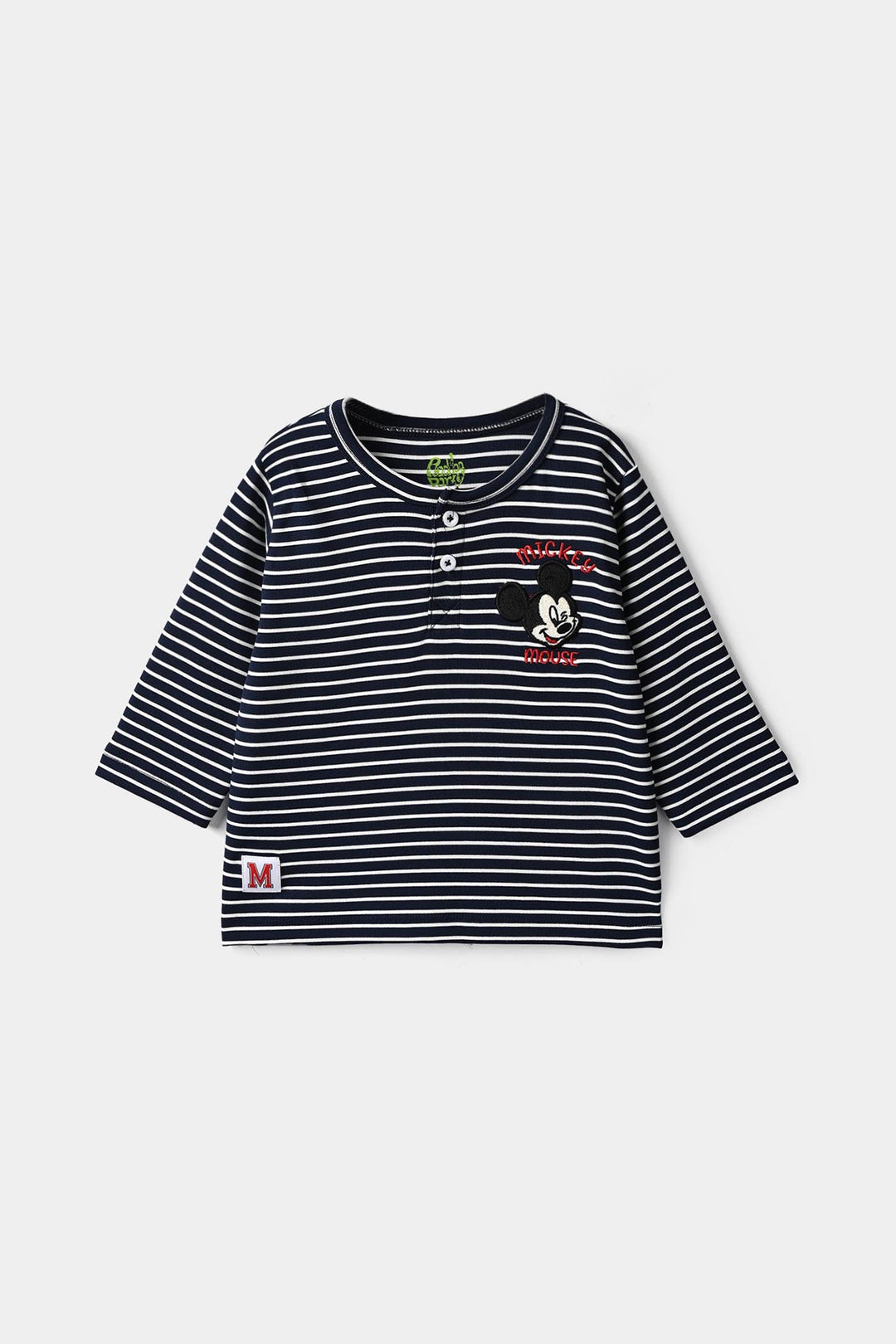 Infant Boys Yarn Dyed T-Shirt Character - Blue