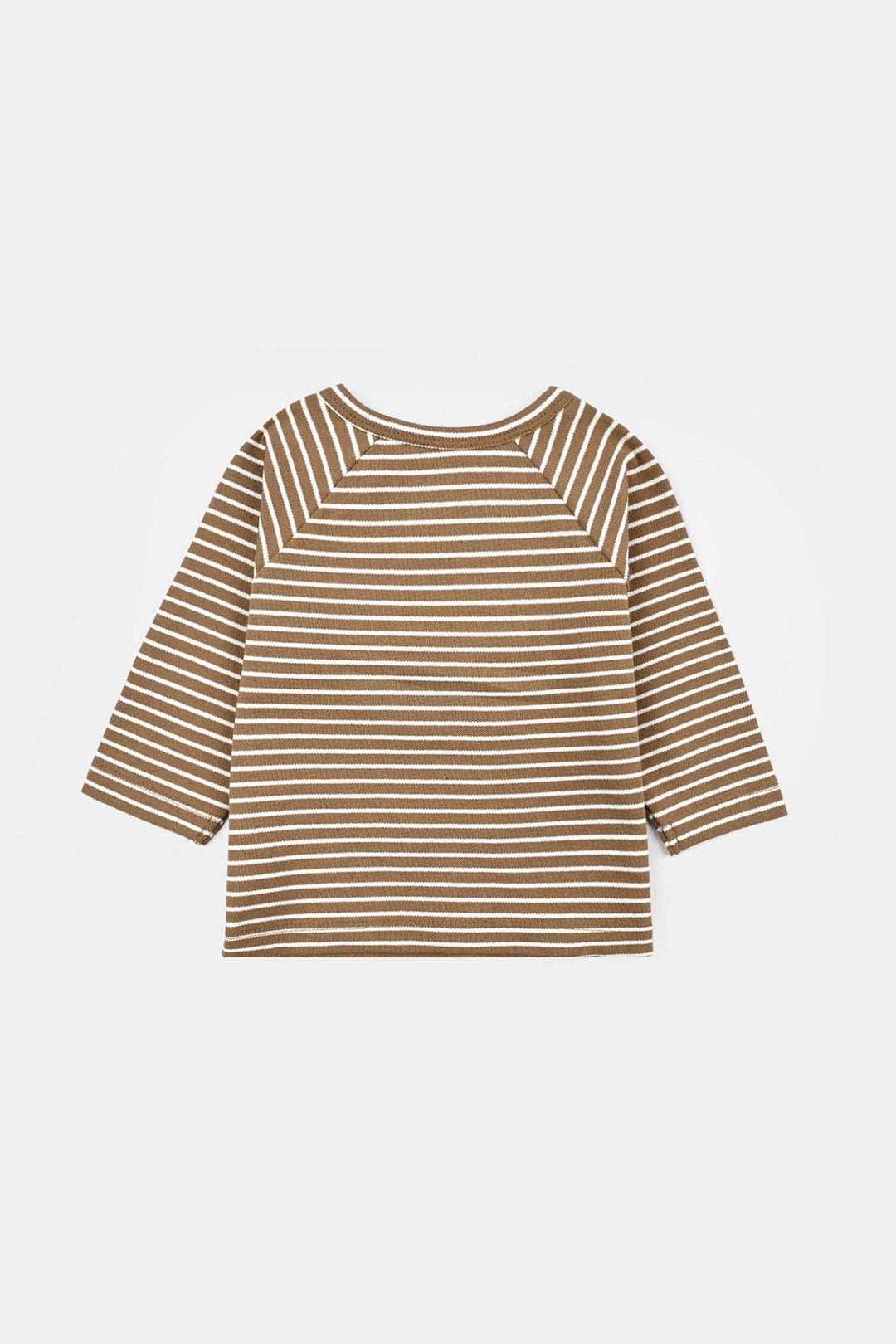 Infant Boys Yarn Dyed T-Shirt Jungle Crew - BROWN