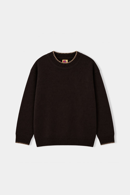Boys Acrylic F/S Sweater Cross Edge