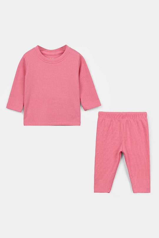 Infant Boys Thermal Inner Suit - Pink