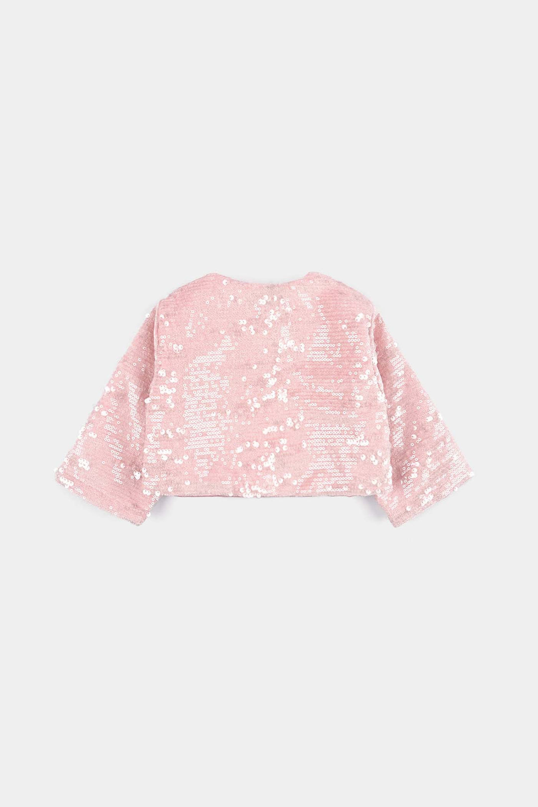 Infant Girls Velvet Bolero Party-Pink