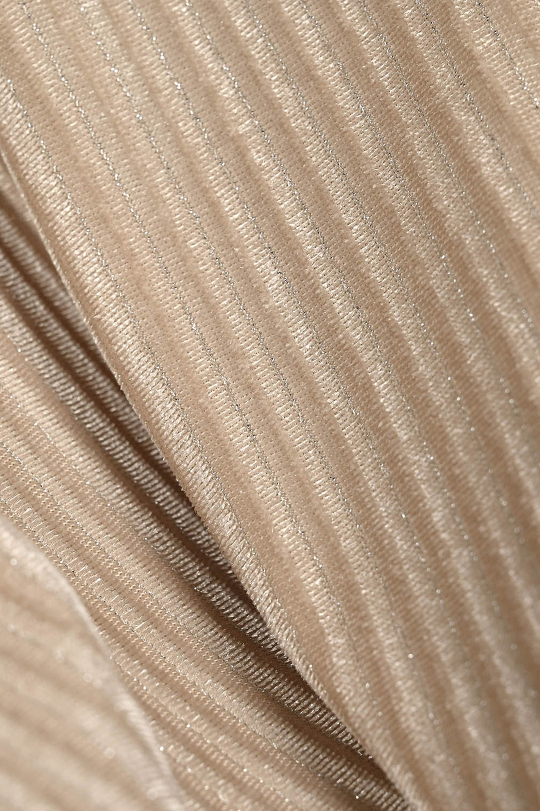 Girls Velvet Casual Top Stripers - BEIGE
