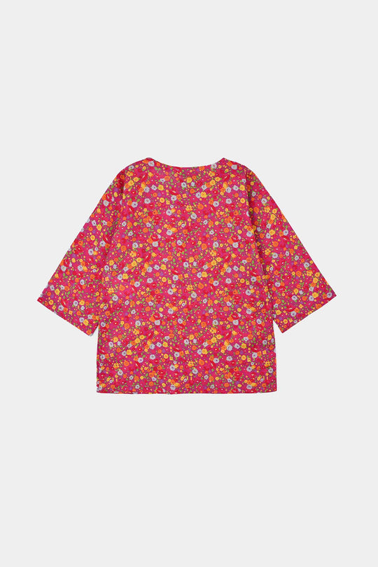 Infant Girls Cotton Printed 2Pcs Chintz-Pink