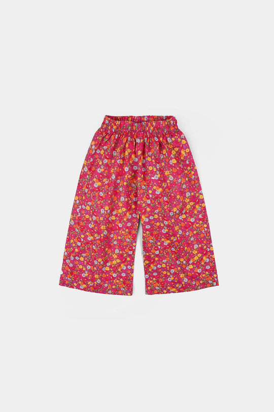 Infant Girls Cotton Printed 2Pcs Chintz-Pink