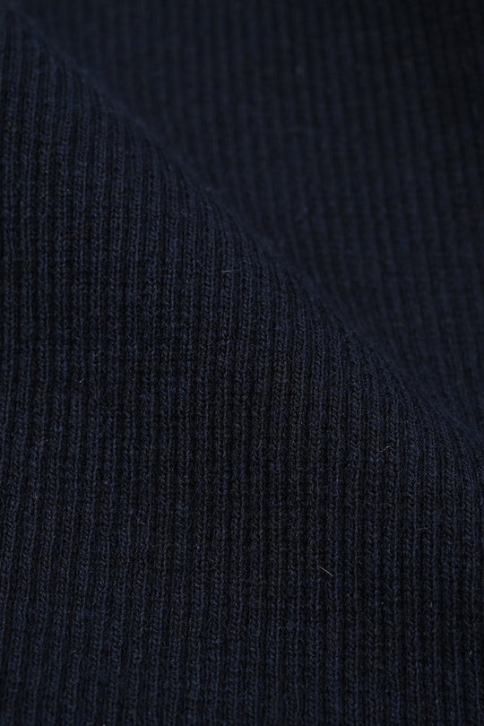 Infant Boys 2x1 Rib Turtle Neck - Navy