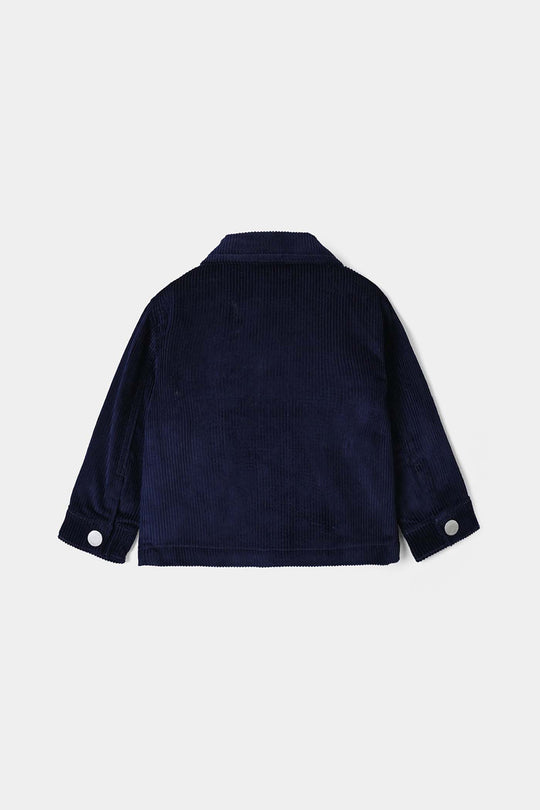Infant Boys Corduroy Jacket DINO’S PIZZA-BLUE