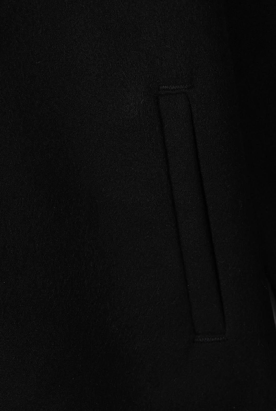 Girls Wool Trench Coat-Black