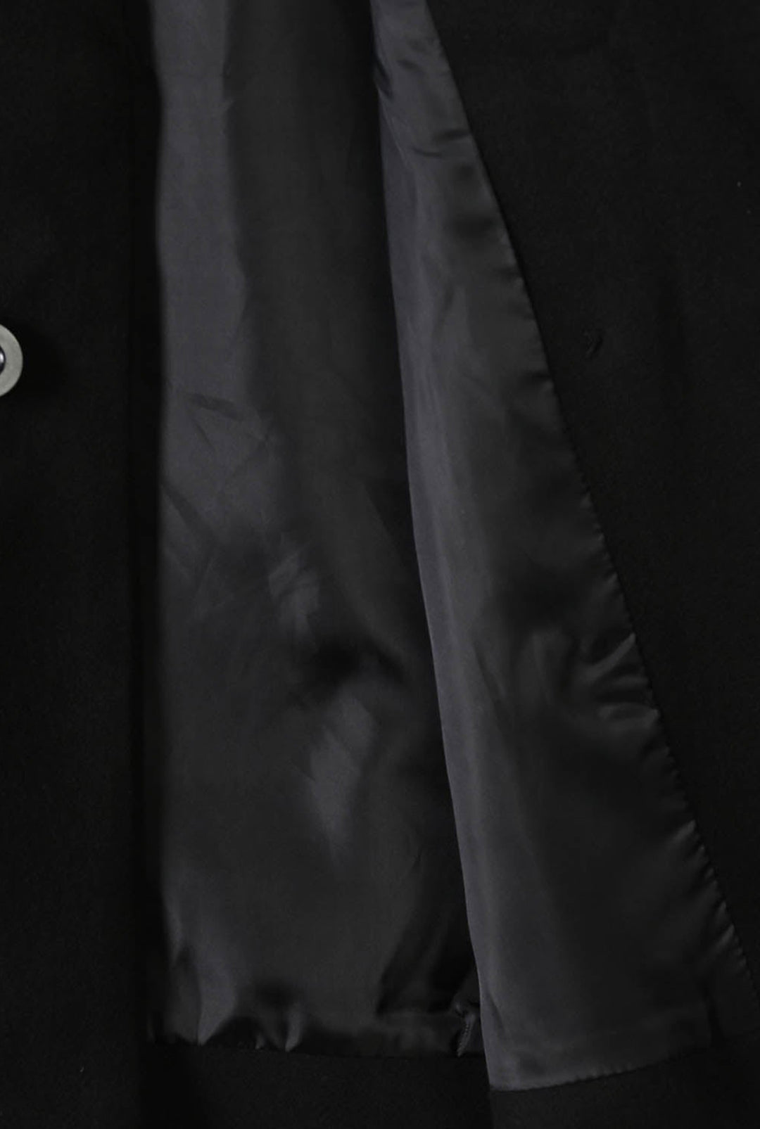 Girls Wool Trench Coat-Black