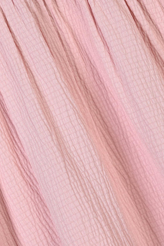 Girls poly Crinkle Frock Candy-Pink