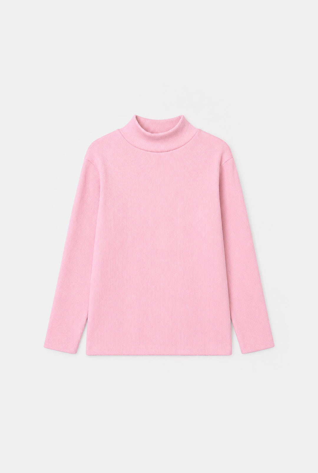 Girls 2x1 Rib Turtle Neck - PINK