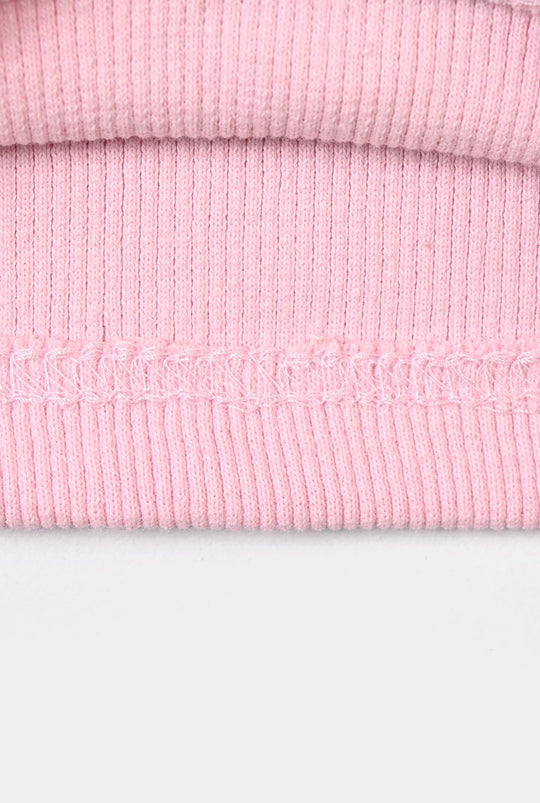 Girls 2x1 Rib Turtle Neck - PINK